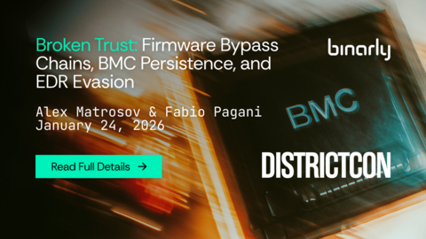 Binarly Unveils Broken Trust Research: Firmware Bypass, BMC Persistence