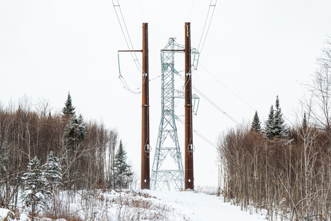 original Pictured: Transmission line border crossing, part of the New England Clean Energy Connect. Courtesy of Avangrid.
