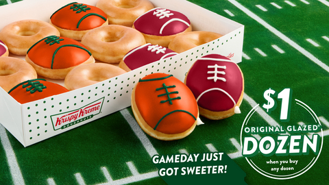 Fans can also score big Friday through Monday with a $1 Original Glazed® dozen with any dozen purchase
