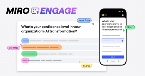 Miro Engage, a meeting and workshops engagement product built into the Miro platform