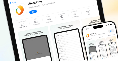 Litera One mobile app for iOS
