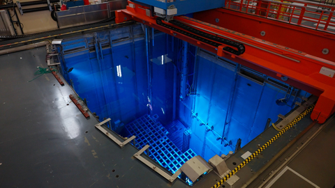 A fuel storage pool at the Netherlands’ existing nuclear power plant. (Image courtesy of Het Ministerie van Klimaat)