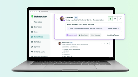 original ZipRecruiter Now Lets Job Seekers Jump to the Top of the Resume Pile: New product helps job seekers nearly double their chances of talking to an employer by moving their application to the front of the line