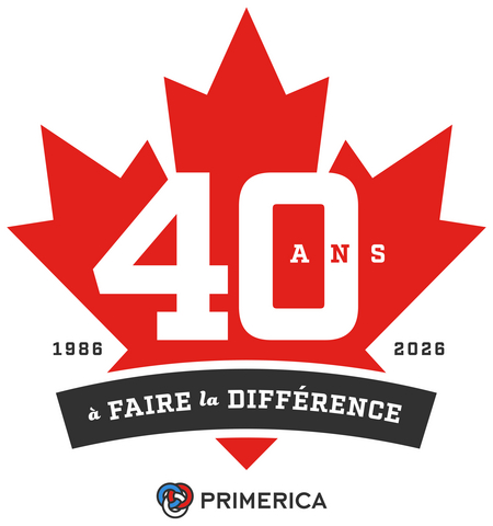 original Primerica Canada - Célébration de 40 ans de soutien aux familles canadiennes grâce aux services financiers.