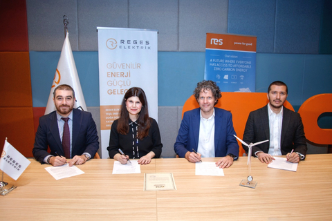 original From left to right: Enver Altuncu, General Manager and Board Member at Reges Elektrik; Cansu Ünal Öngören, CFO and Board Member at Reges Elektrik; Geert Dooms, General Manager at RES Türkiye; Kağan Gilik, Deputy General Manager at RES Türkiye.