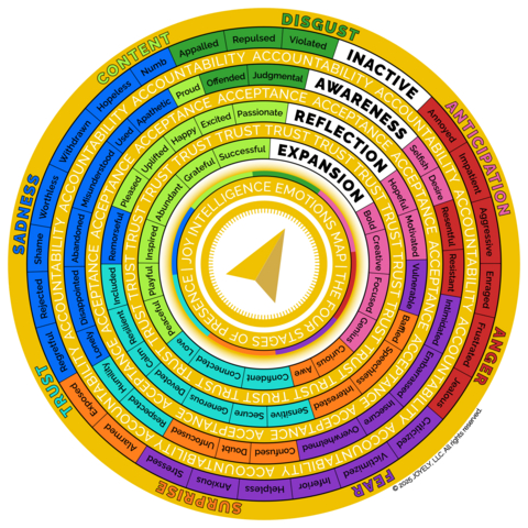 JOY Intelligence™ (JQ) is the ability to move through emotions with precision and purpose, using emotional information as data rather than something to suppress or override. The JQ Emotions Map™ was created to bring structure and simplicity to emotional processing so people can respond with greater presence and intention in real time. Rooted in neuroscience, emotional intelligence, and behavioral psychology, the system integrates principles of brain-heart coherence, vagus nerve regulation, self-regulation, resilience, and pattern interruption. These disciplines support the understanding that emotions are not obstacles to performance, but signals that inform decision-making and behavior. While more than 3,000 emotions have been identified in research, the JQ framework refined this landscape into 160 core emotions, then 80 clearly defined emotions that are accessible and easy to use. For learning and development, 20 foundational emotions build fluency and real-time emotional awareness.