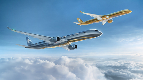 original The Flying Masterpiece: The world’s largest artwork takes shape with STARLUX AIRSORAYAMA Silver and STARLUX AIRSORAYAMA Gold, two Airbus A350-1000 aircraft designed by Hajime Sorayama and envisioned as flying sculptures of the sky.