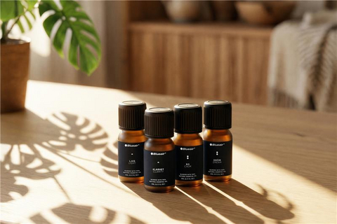 original The Blueair Aroma Collection, developed in partnership with Unilever Fragrance House, brings scent and air wellness together through four refined blends optimized for the Blueair DreamWell™ Humidifier.