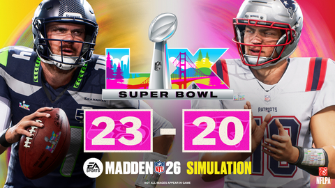original EA SPORTS Madden NFL 26 predicts Seahawks victory.
