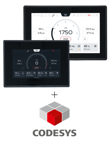 Top: OpenView™ S70; Bottom: OpenView™ S50; Now enabled with CODESYS®