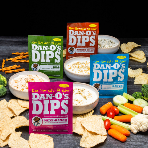 Dan-O's Seasoning is launching their first-ever Dan-O’s Dips—a line of bold, dry mix seasonings designed to bring even more flavor to the table.