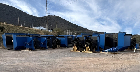 original Figure 1: Sulphide flotation cells delivered to the La Parrilla Complex