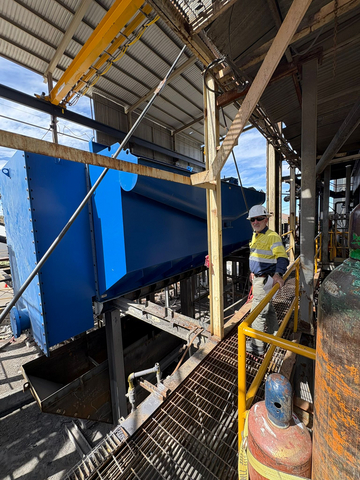 thumbnail Figure 2: Installation of the new flotation cells is underway