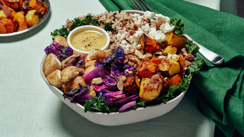 original The Winter Harvest Bowl offers a new seasonal take on Sweetgreen’s iconic Harvest Bowl, featuring Charred Balsamic Cabbage and Maple Glazed Squash.