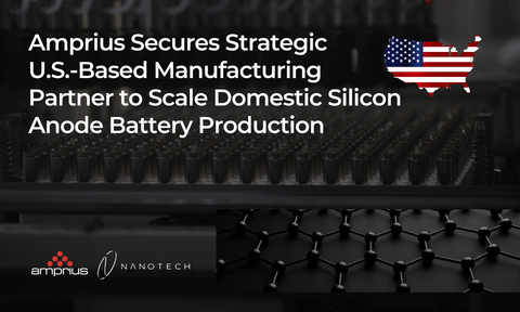 Through its partnership with Nanotech Energy, Amprius establishes an American supply chain for its high-performance cells to support key customers, including L3Harris.