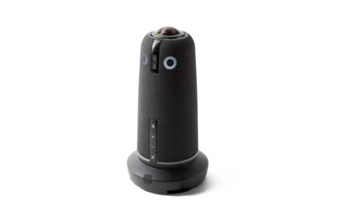 original The Meeting Owl 5 Pro is Owl Labs' newest 360-degree camera, speaker, and mic device.