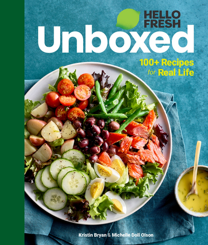 HelloFresh Unboxed offers a behind-the-scenes look at the HelloFresh Test Kitchen through 100+ easy, chef-curated recipes designed for everyday home cooking.