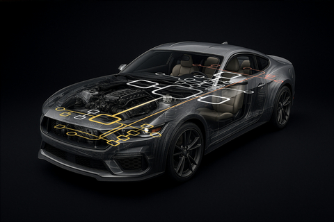 E/E architecture represents a complete overhaul of the "nervous system" within modern vehicles. Photo copyright 2026 Artlist Ltd.