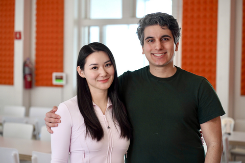 Simple AI founders Catheryn Li (left) and Zach Kamran (right).