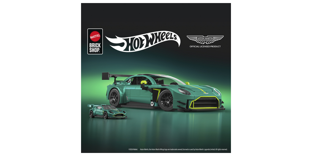 4 News Article Image From Track to Tabletop: Mattel Brick Shop™ Debuts the Hot Wheels® Aston Martin Vantage GT3