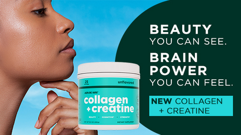 Collagen + Creatine is a smart, science-backed solution to help active people move stronger, think sharper, and glow brighter every day. AdvoCare’s Collagen + Creatine is designed to support muscle strength, cognitive performance, joint health, and skin vitality.