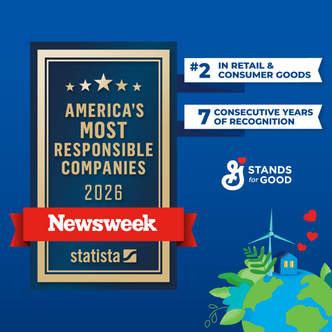 General Mills’ results were driven by the company’s work to advance sustainability, give back to local communities, and be an employer of choice.