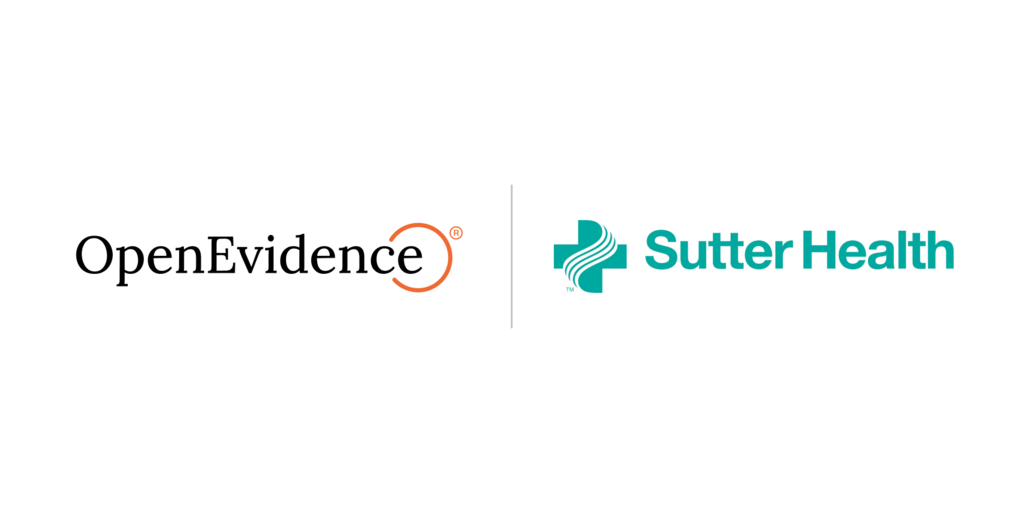 Sutter Health Collaborates with OpenEvidence to Bring Evidence-Based, AI-Powered Insights into Physician Workflows 1 logo PR