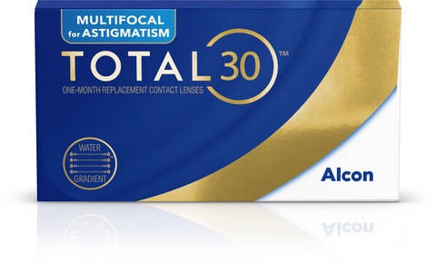 TOTAL30® Multifocal for Astigmatism, a one-month replacement contact lenses for presbyopic patients with astigmatism.