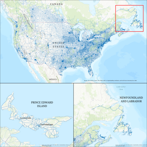 original DMP ajoute les données cartographiques de Terre-Neuve-et-Labrador et de l'Île-du-Prince-Édouard