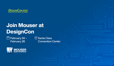 Mouser representatives will be at Booth 1139 to present the newest and widest selection of semiconductors and technologies from its vast line card of over 1,200 manufacturers.