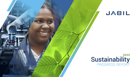 Jabil's Fiscal Year 2025 Sustainability Progress Report highlights the company's progress toward greenhouse gas reduction, diverting waste from landfills, and giving back to local communities.