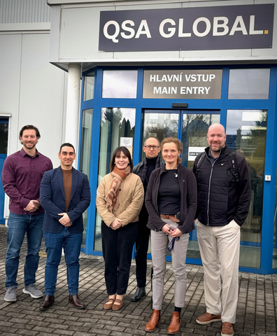 Teams from Perpetual Atomics & QSA Global (USA and Czechia) at the facilities in Czechia