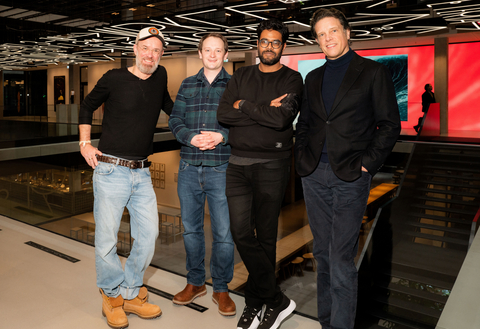 Serviceplan Group today announced a strategic partnership with Luma AI to deploy AI for creative work across the agency group’s global operations. Shown here (L-R) Alex Schill, Global Chief Creative Officer of Serviceplan Group, Jason Day, Head of EMEA for Luma AI, Amit Jain, Co-Founder and CEO of Luma AI, and Florian Haller, CEO of Serviceplan Group.