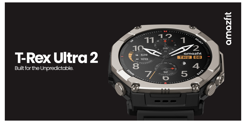アマズフィット、「T-Rex Ultra 2」を発表：過酷な環境に挑むために