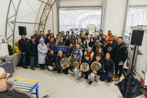 Representatives of Quatsino First Nation, Kwakiutl First Nation, Tlatlasikwala First Nation, Northisle, the BC Government and Port Hardy in a group photo at the recent announcement of the addition of Northisle to the BC Critical Minerals Office.