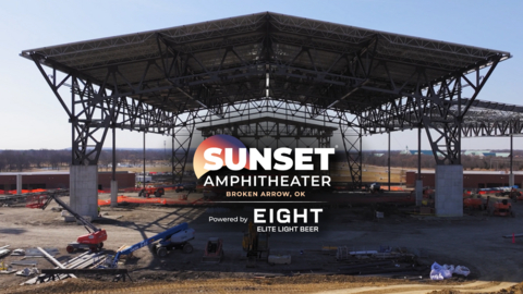 Sunset Amphitheater at Broken Arrow | Located in Broken Arrow, Oklahoma. Construction Photo.