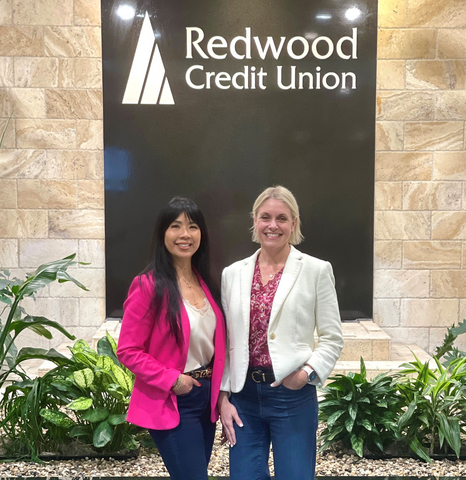 original Women represent about 60% of Redwood Credit Union’s workforce, including key roles such as Chief Operating & Risk Officer Mishel Kaufman, left, and Chief Financial Officer Kristen Mahlmann.