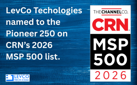 LevCo Technologies named to the CRN MSP 500 – Pioneer 250! This recognition honors MSPs leading the IT channel with innovative, secure, SMB‑focused managed services.