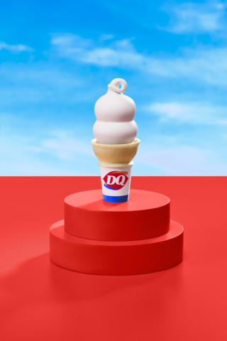 DQ invites fans to welcome the warmer weather season with the simple joy of a classic and delicious vanilla soft-serve cone on Free Cone Day at participating DQ® restaurants nationwide on March 19 (Photo: Dairy Queen)