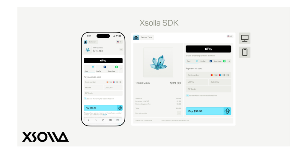 Xsolla SDK ora è disponibile per gli sviluppatori di giochi a livello globale