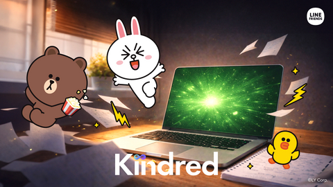 thumbnail LINE FRIENDS 角色，如今透過 Kindred 陪伴你在各種裝置上。