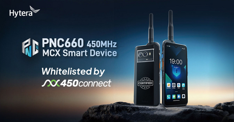 Hytera launches the MCX Smart Device PNC660 450MHz