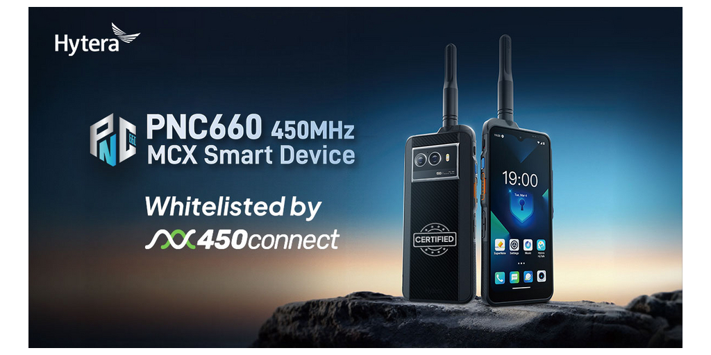  Hytera annuncia l'ingresso nella whitelist 450Connect del PNC660 450MHz al MWC 2026
