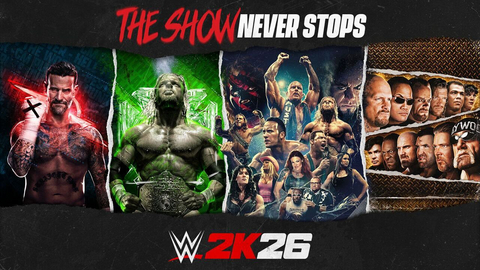 Today, 2K announced King of Kings Edition, Attitude Era Edition, and Monday Night War Edition of WWE® 2K26, the newest installment of the flagship WWE video game franchise developed by Visual Concepts, are available now for PlayStation®5 (PS5®), Xbox Series X|S, Nintendo Switch™ 2, and PC via Steam. The Standard Edition, featuring cover star and current WWE World Heavyweight Champion, CM Punk, will be available on Friday, March 13, 2026.