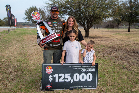 original Blanchard, Oklahoma pro Zack Birge caught 27 scorable bass weighing 75 pounds, 1 ounce to win by a 30-pound, 5-ounce margin and earn his second career BPT victory and the top prize of $125,000 at the Champion Teamwear Stage 3 Presented by MillerTech at Lake Whitney and Lake Waco in Waco, Texas.