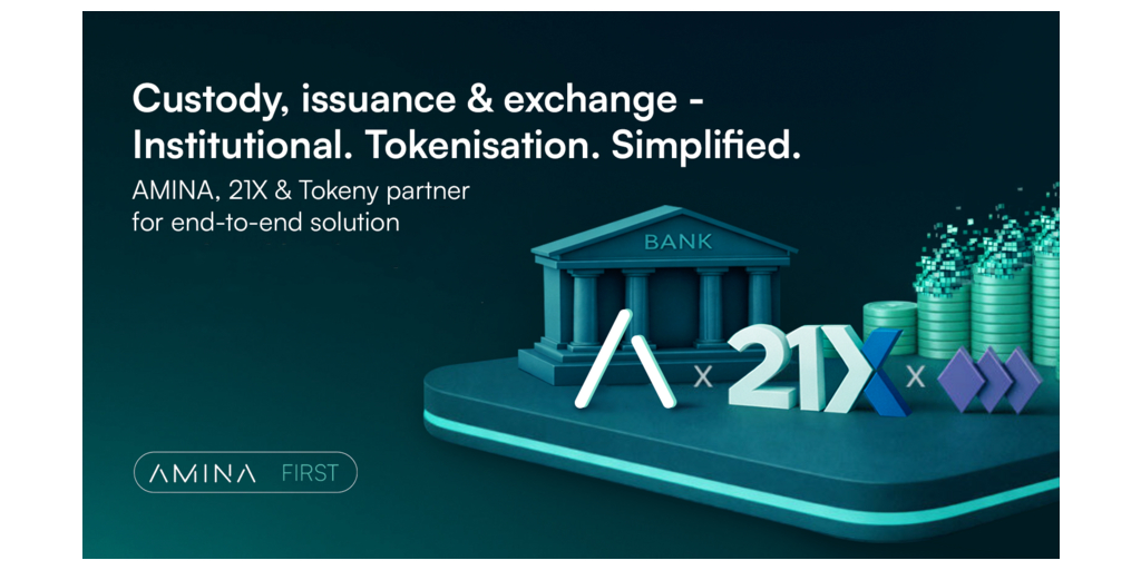  AMINA diventa la prima banca regolamentata su 21X, il primo sistema di negoziazione e regolamento pienamente regolamentato in Europa