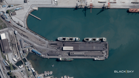 A Gen-3, unit four, very high-resolution image captured just days following launch displays the remarkable clarity and quality of the company’s best-in-class 35-centimeter imagery. Sharper imagery reduces ambiguity and contributes to better AI analytics development with stronger insights for end users. The BlackSky image details morning maritime port and railyard operations at Gqeberha, South Africa, on March 9, 2026 at 9:44 a.m.