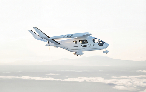 Surf Air Mobility and BETA electric ALIA aircraft.