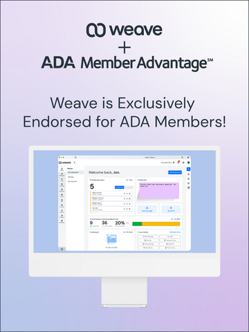 Weave has been selected as the exclusive patient engagement platform endorsed for members of the American Dental Association (ADA). This designation is reserved for products and services that meet the highest standards for today’s dental practices.