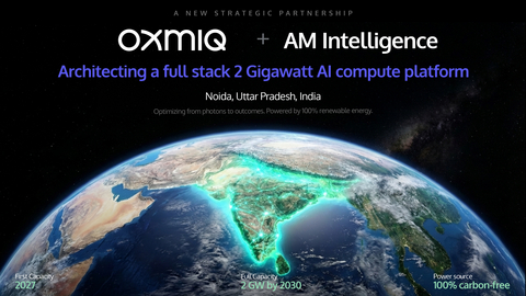 original OXMIQ and AM Intelligence Labs are building one of the world's largest renewable-powered AI compute platforms - 2 Gigawatts by 2030, Phase 1 online in Noida, India by 2027.